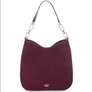 ROBSON LANE SUEDE SANA HOBO IN DEEP WINE - USED ONLY ONCE/PERFECT CONDITION